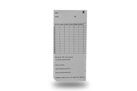 Lot de fiches de pointages M21 pour pointeuses ER1000 – ER1100 - ER1200 – ER1500 - ER1600 – ER2100 – ER2200 - ER2500 et ER2700